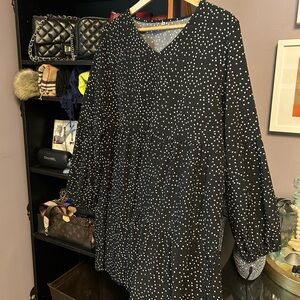 Black and White Polka Dot Dress